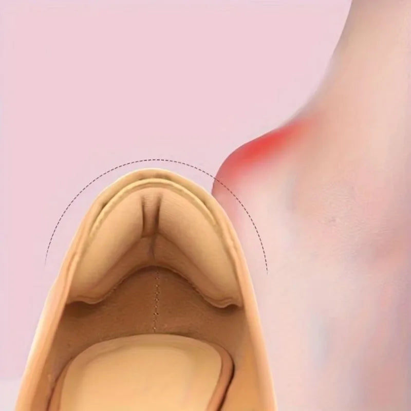 8-Pack Heel Pads for Too Big Shoes, Self-Adhesive Heel Protectors Inserts Improve Shoe Fit Prevent Slippage