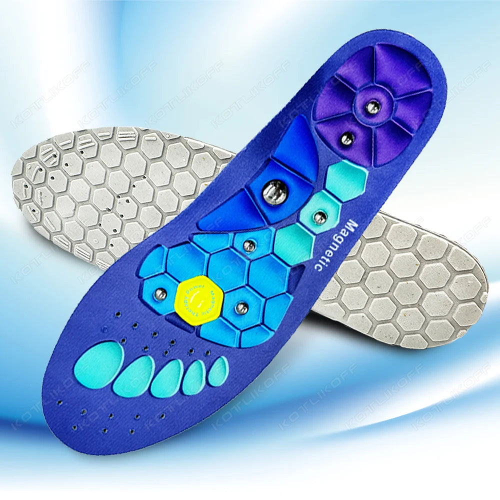 Medical Magnetic Therapy Sports Insoles Massage Foot Weight Loss Slimming Acupressure Insole Anti-fatigue Health Care Shoe Pads