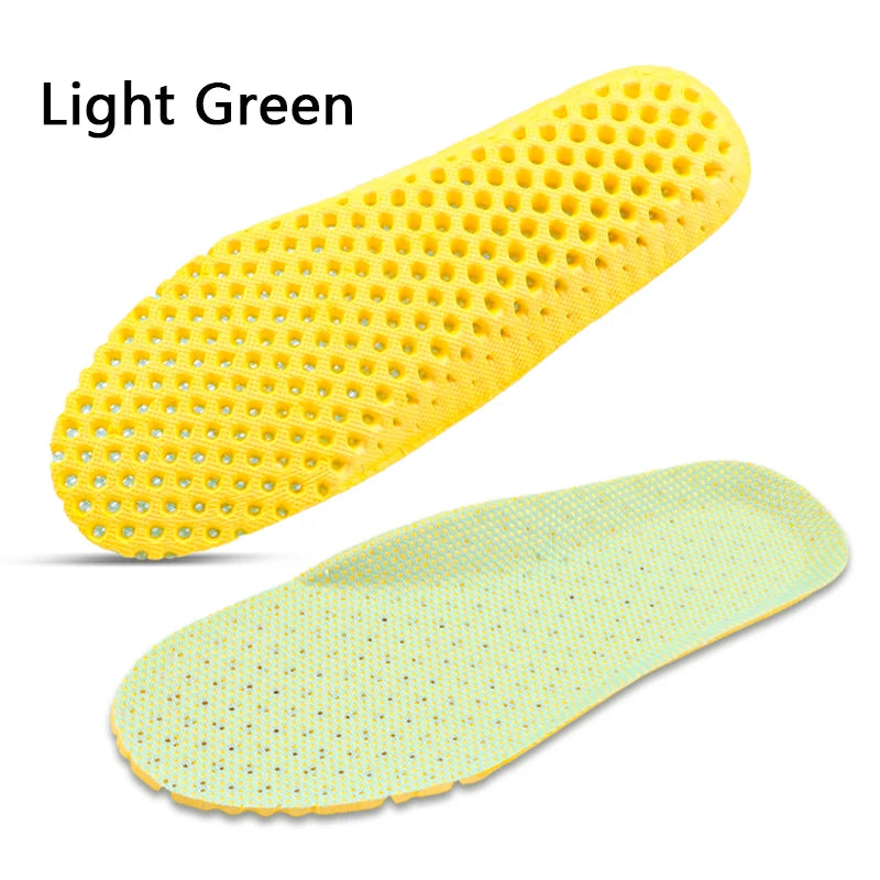 Sports shoe insole is comfortable, breathable, and soft. The insole absorbs sweat and wicks sweat. Sports shoe honeycomb insole