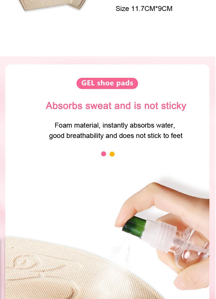 Forefoot Pad Non-slip Sole Toe Plug Cushion Half Insoles for Shoes Inserts Reduce Shoe Size Filler High Heels Pain Relief Pads