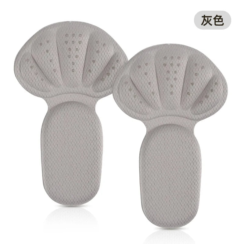 Heel Stickers Sneakers Heel Protection Pads Pain Relief Shoe Size Reducer Half Cushion Heel Inserts T-Shaped Shoe Foot Care Pad