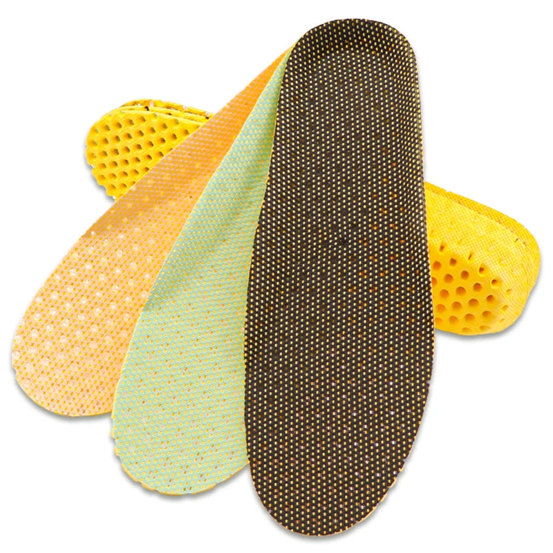 Sports shoe insole is comfortable, breathable, and soft. The insole absorbs sweat and wicks sweat. Sports shoe honeycomb insole