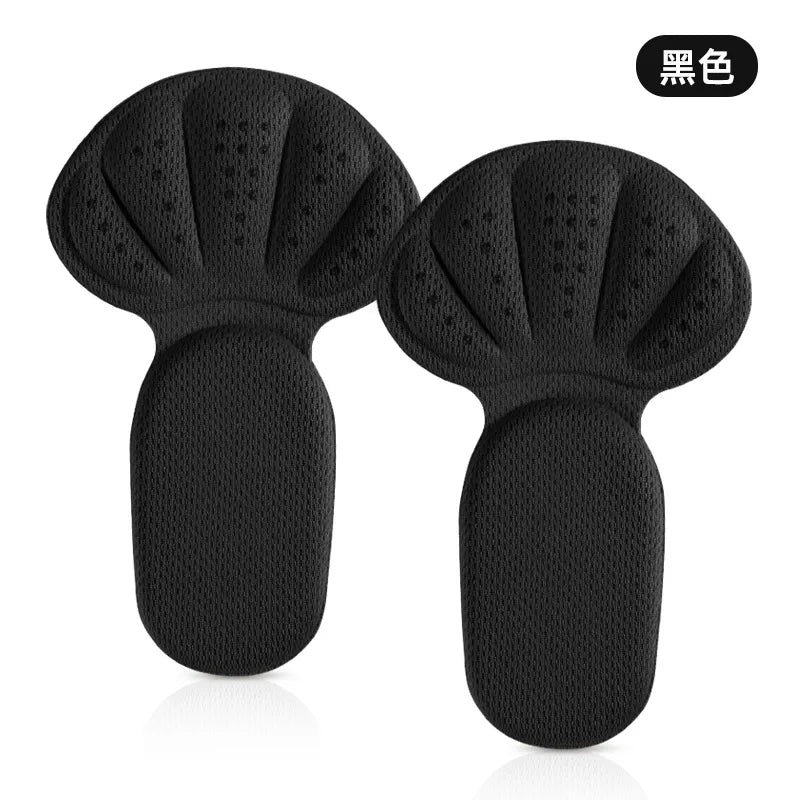Heel Stickers Sneakers Heel Protection Pads Pain Relief Shoe Size Reducer Half Cushion Heel Inserts T-Shaped Shoe Foot Care Pad