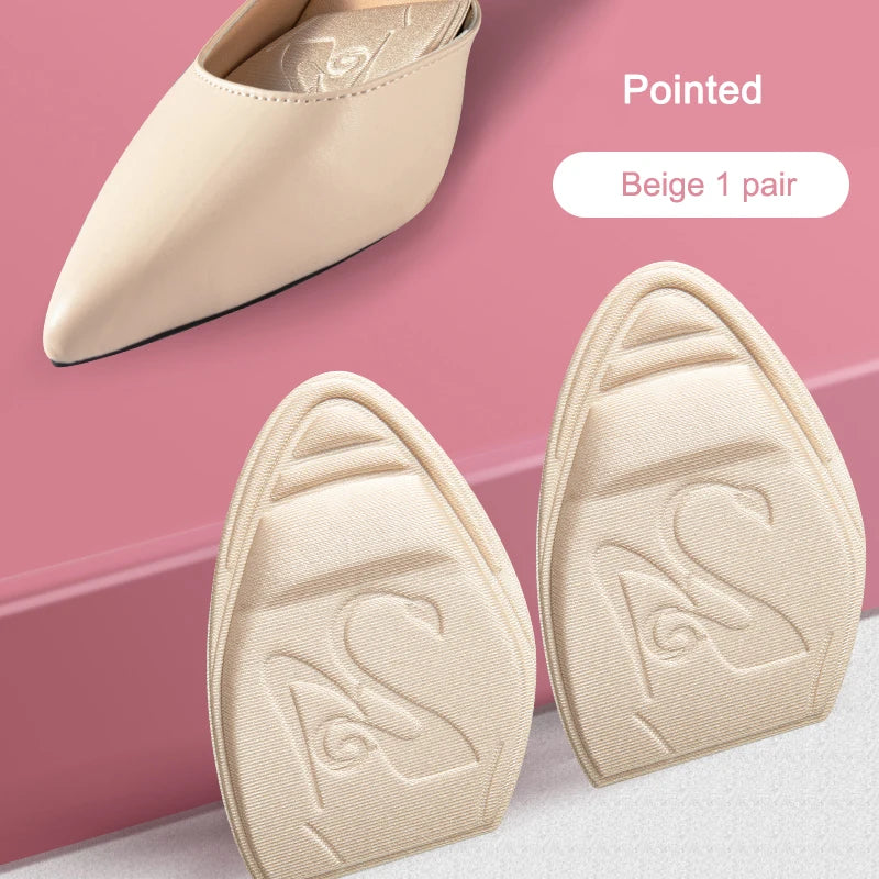 Forefoot Pad Non-slip Sole Toe Plug Cushion Half Insoles for Shoes Inserts Reduce Shoe Size Filler High Heels Pain Relief Pads