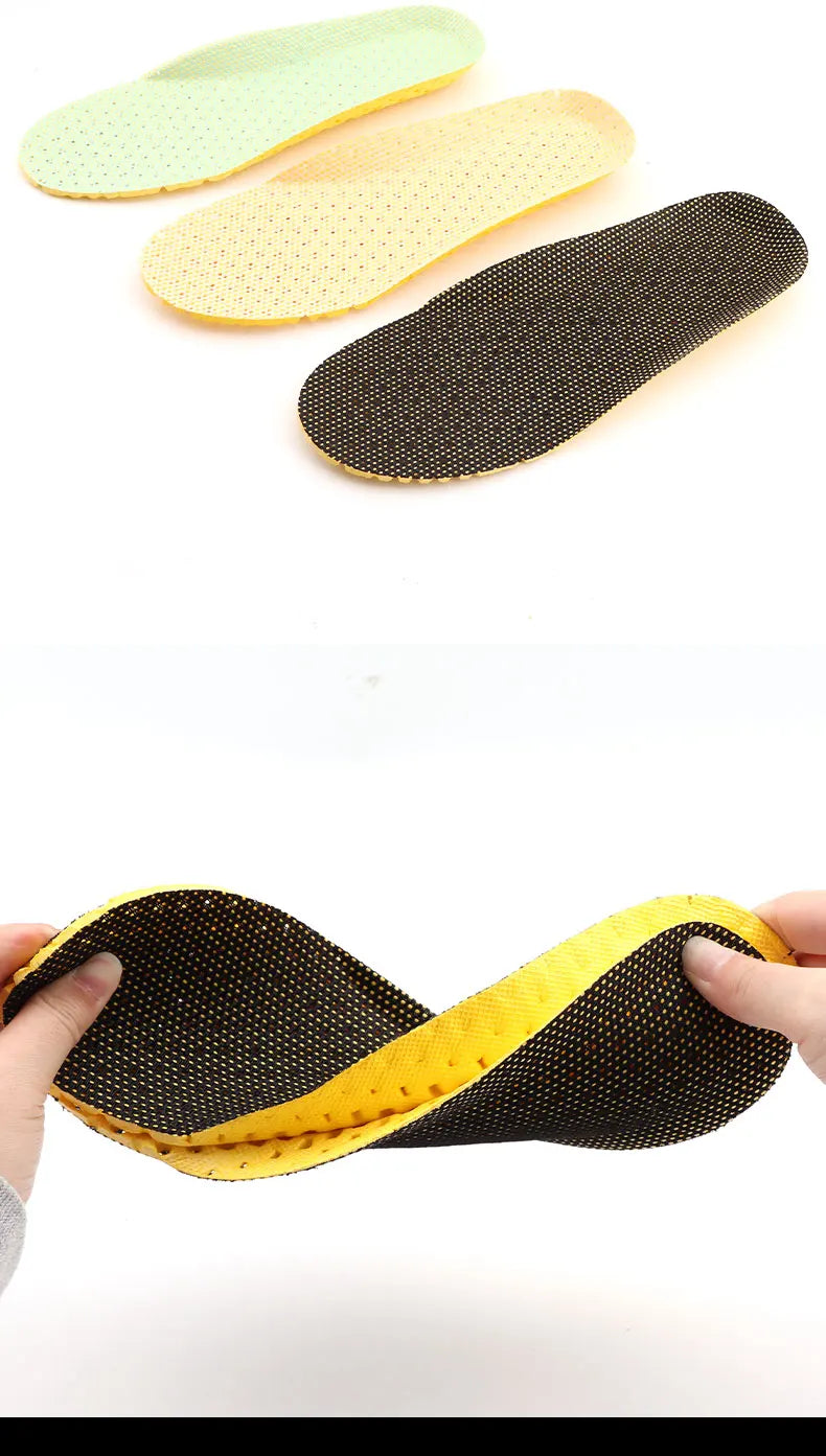 Sports shoe insole is comfortable, breathable, and soft. The insole absorbs sweat and wicks sweat. Sports shoe honeycomb insole