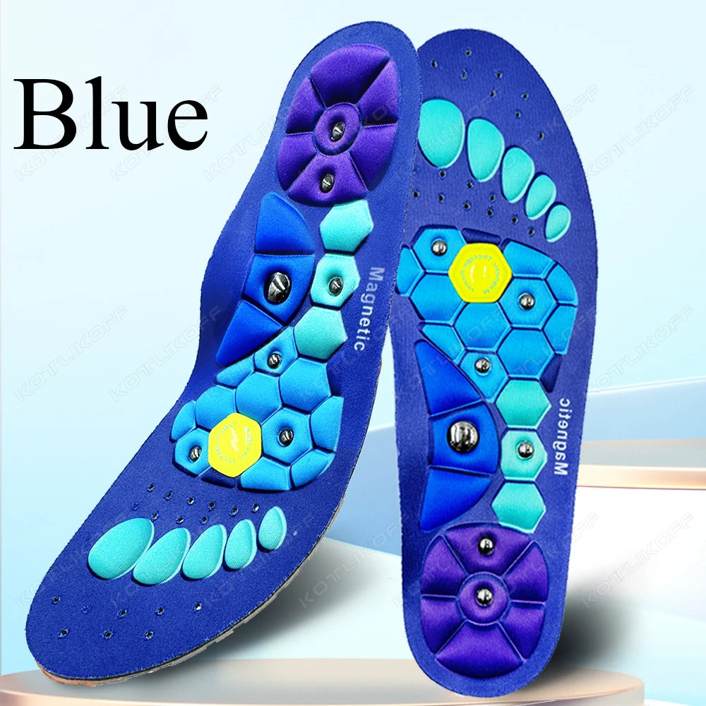 Medical Magnetic Therapy Sports Insoles Massage Foot Weight Loss Slimming Acupressure Insole Anti-fatigue Health Care Shoe Pads