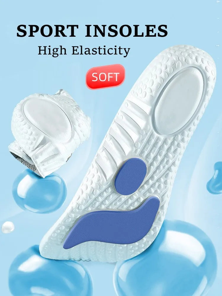 Sport Insoles for Feet Soft Shock Absorption Inserts Template Orthopedic Plantar Fasciitis Insole for Shoes Man Women Shoe Sole