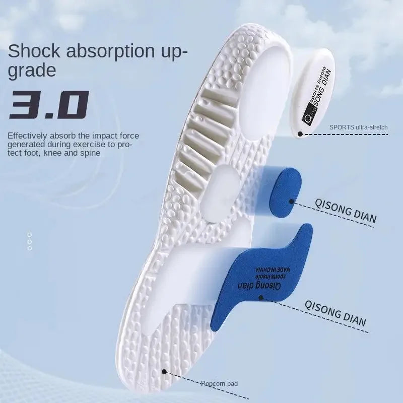 Sport Insoles for Feet Soft Shock Absorption Inserts Template Orthopedic Plantar Fasciitis Insole for Shoes Man Women Shoe Sole