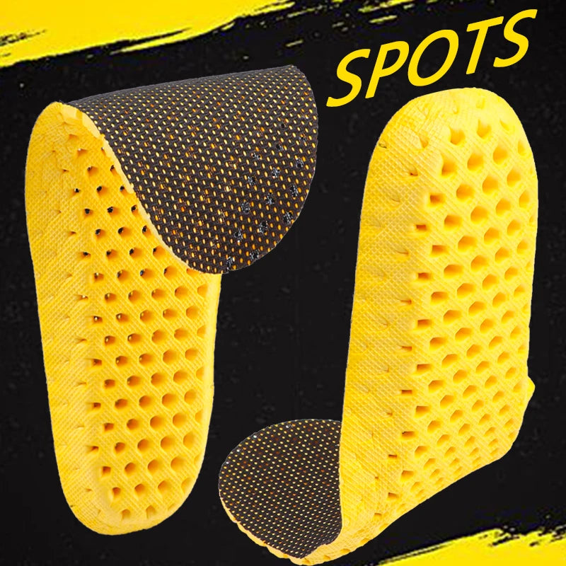 Sports shoe insole is comfortable, breathable, and soft. The insole absorbs sweat and wicks sweat. Sports shoe honeycomb insole