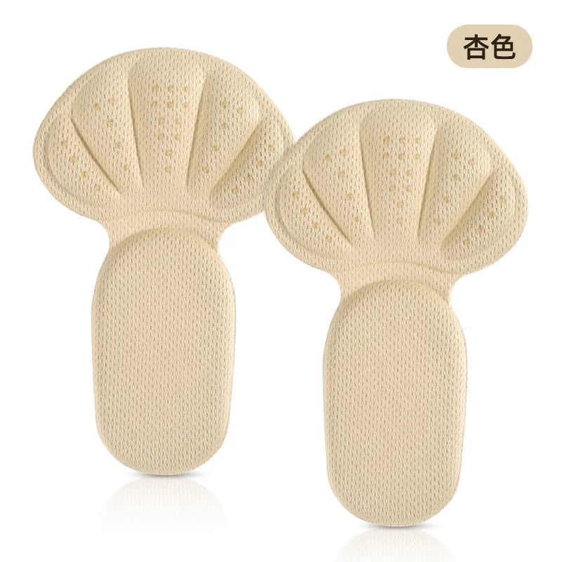 Heel Stickers Sneakers Heel Protection Pads Pain Relief Shoe Size Reducer Half Cushion Heel Inserts T-Shaped Shoe Foot Care Pad