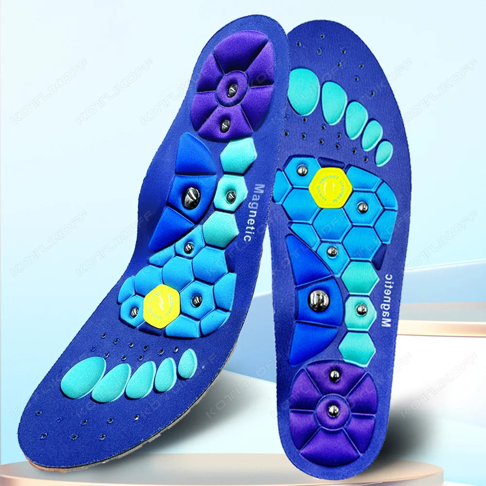 Medical Magnetic Therapy Sports Insoles Massage Foot Weight Loss Slimming Acupressure Insole Anti-fatigue Health Care Shoe Pads
