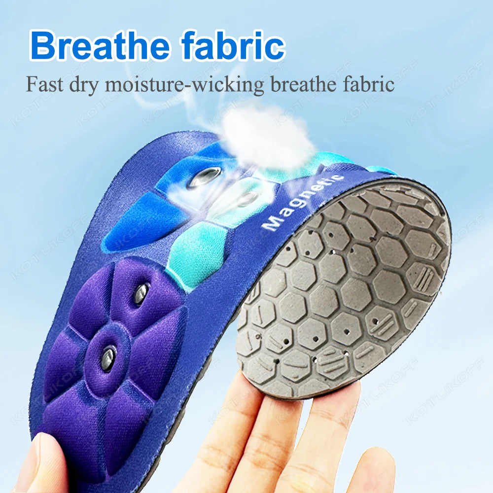 Medical Magnetic Therapy Sports Insoles Massage Foot Weight Loss Slimming Acupressure Insole Anti-fatigue Health Care Shoe Pads