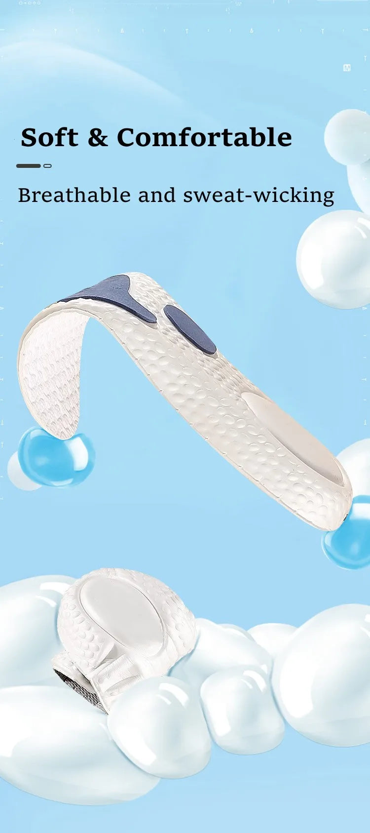 Sport Insoles for Feet Soft Shock Absorption Inserts Template Orthopedic Plantar Fasciitis Insole for Shoes Man Women Shoe Sole