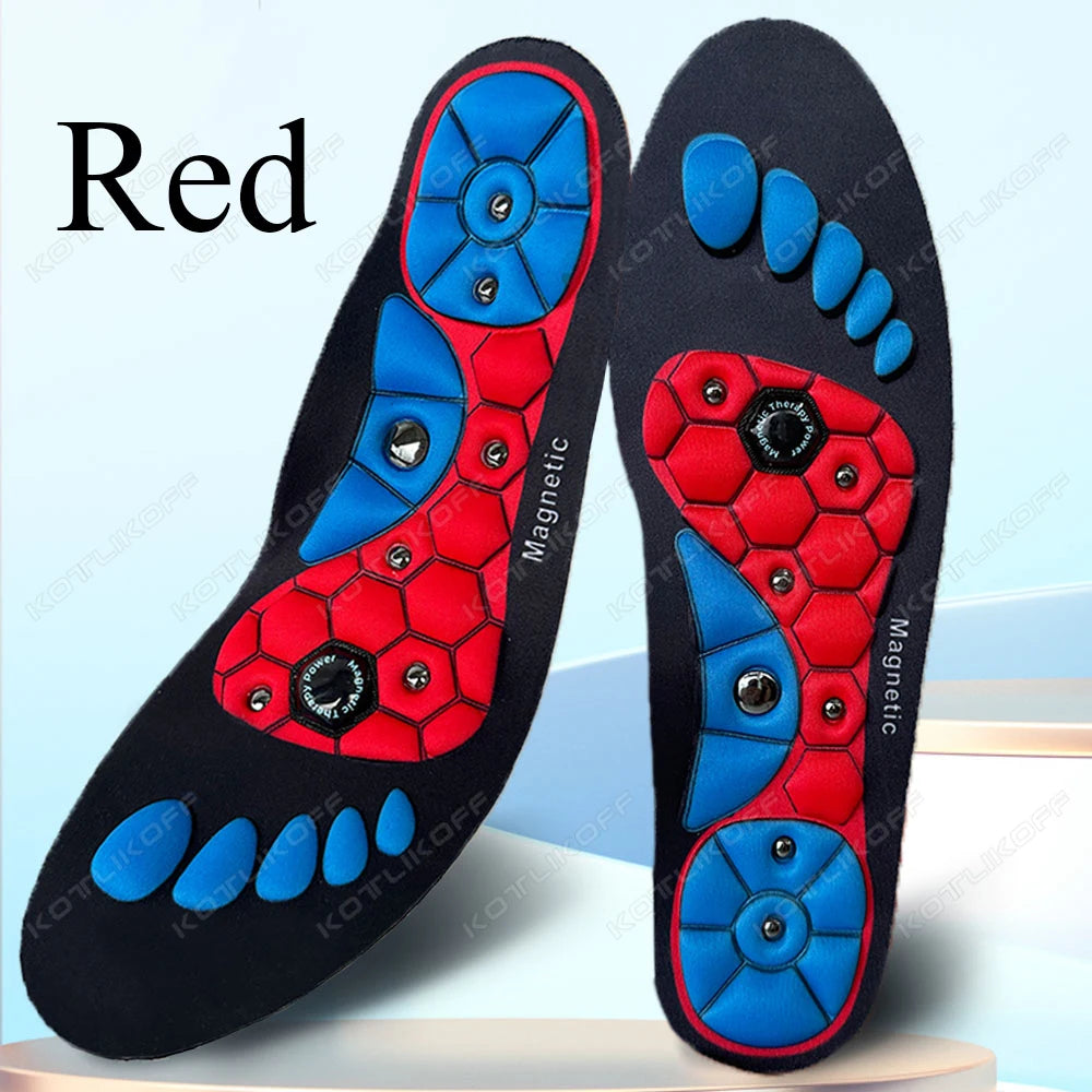 Medical Magnetic Therapy Sports Insoles Massage Foot Weight Loss Slimming Acupressure Insole Anti-fatigue Health Care Shoe Pads